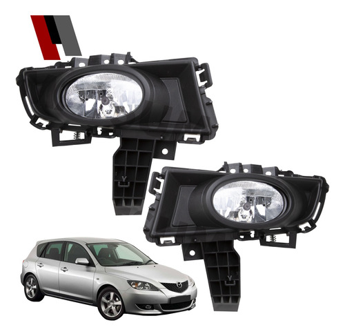 Kit Neblineros Mazda 3 2007-2009 + Luces Led