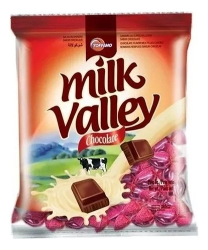 Bala Recheada Chocolate Milk Valley - Toffano