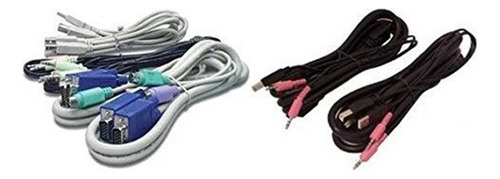 Conjunto De Cables Avocent De 6 Pies 2-hdmi / 2-usb / 1-audi