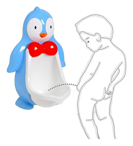 Orinal Portátil Para Niños Con Diseño De Pingüino