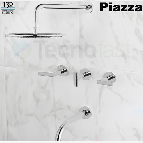Grifería Ducha Embutir Piazza Mind 21406 Con Transferencia