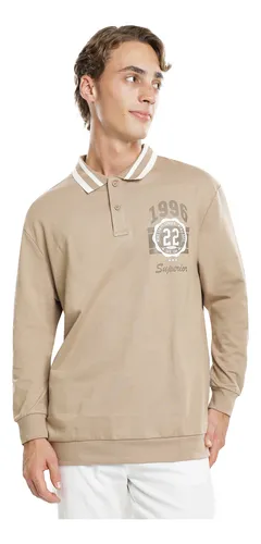 Polos manga larga hombre c&a deals