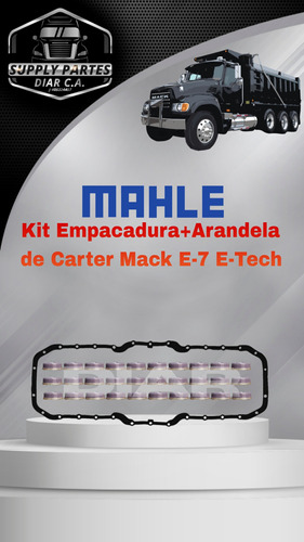 Empacadura De Carter Y Arandela Motor Mack E7 E-tech