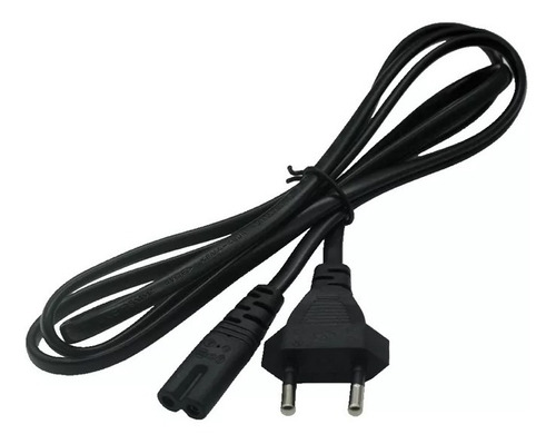 Cable De Poder Tipo 8 Alimentación Notebook, Pc O Tv 180 Cm