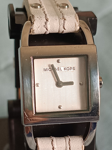 Reloj De Dama Mk Vintage Blanco Gris Blanco (Usado)