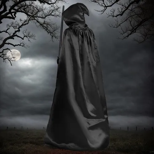 Disfraz Halloween Mujer, 150cm Brujia Capa Con Capucha, Disfraz Peste Negra Para Adultos Para Fiesta De Disfraces Medieval De Carnaval De Halloween Y