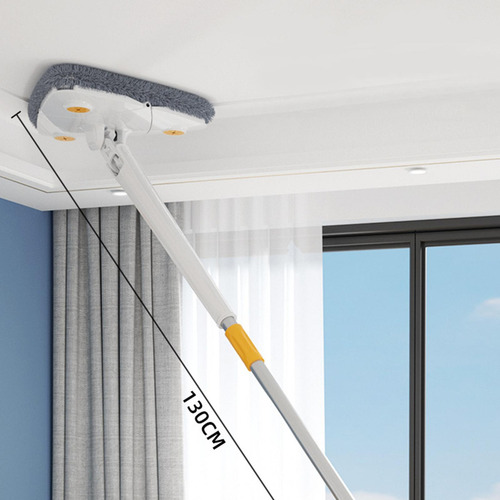 Limpiador De Pared De Microfibra Giratoria Con 3 Paño