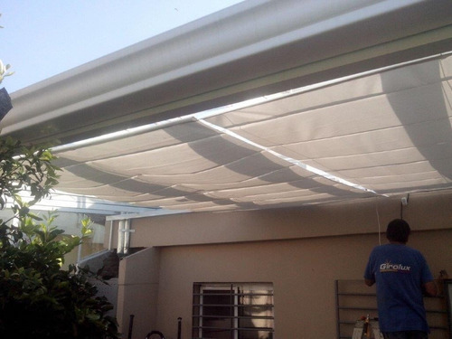 Toldos Brazo Invisible Plegable De Lona Acrilica Importada