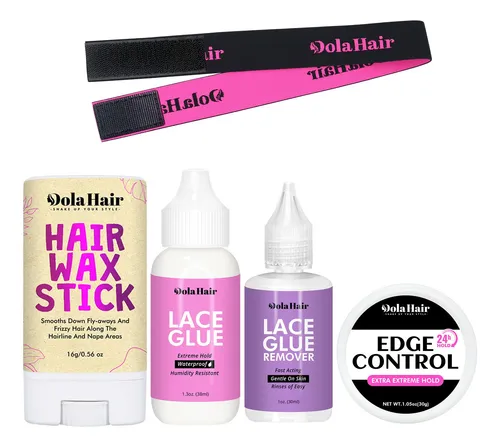Kit De Pegamento Para Pelucas De Encaje Dolahair, Encaje Fro
