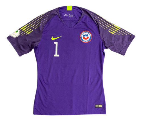 Camiseta Chile, Arquero #1 Ureta, Nike, Talla M, Año 2019