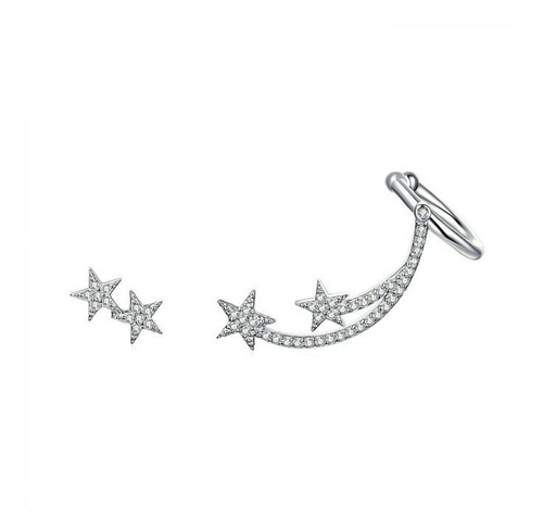 Aretes Plata Esterlina Estrellas Krasha Para Dama Clkfsfp42