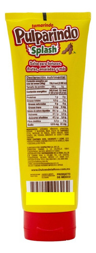 Pulparindo Splash 300g Salsa Picante De Tamarindo Natural