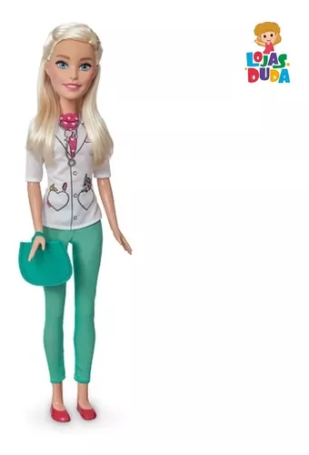 Boneca Barbie Veterinária 70 Cm Grande Divertida Lançamento