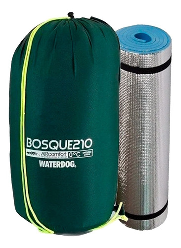 Bolsa De Dormir Waterdog Bosque Camping + Aislante Termica 