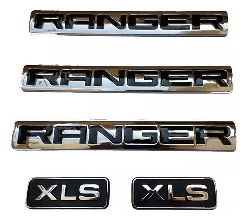 Kit Emblema Cromado Ranger Xls Para Ranger 2000 / ...
