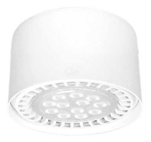 Imagen 2 de 9 de Lámpara Aplique Plafón Spot Led Ar111 Gu10 Circular Fijo