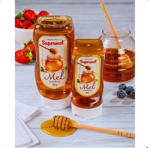Mel De Abelha Puro Multifloral Bisnaga1kg Supermel