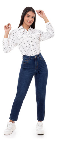 Pantalon Moda Denim Stretch Mujer Daeli