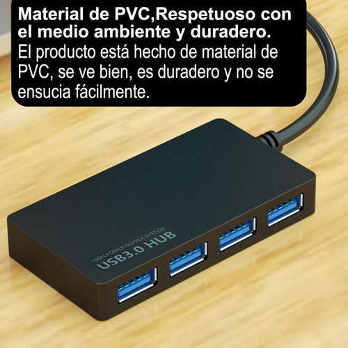 Conector MĂșltiple Usb 3.0 De 4 Puertos Gomita Dn208