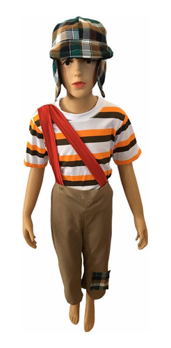 Disfraz Tipo Chavo Del 8 Niño Vecindad Animado Caricatura