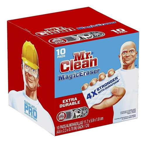 Mr. Clean Esponjas De Limpieza Con Durafoam X 10 Und