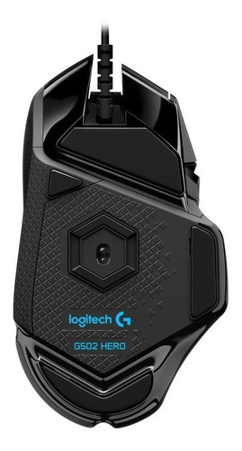 Imagen 6 de 7 de Mouse gamer Logitech G Series G502 Hero negro
