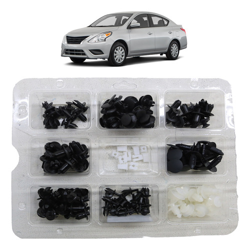 Kit Grampo Parabarro Parachoque Universal Carro 160 Peças