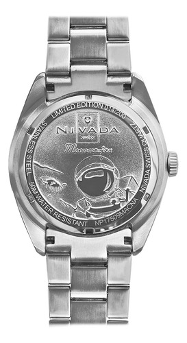 Reloj Pulsera S Del Bisel Np17509macna Dial Negro