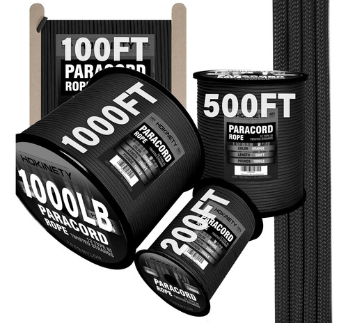 Cordón Paracord 1000lb, 30m/60m X 4mm, Para Camping Y Hamaca