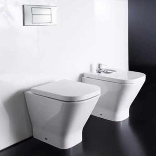 Imagen 2 de 10 de Combo Inodoro Baño Y Bidet The Gap Roca Blanco Sanitarios
