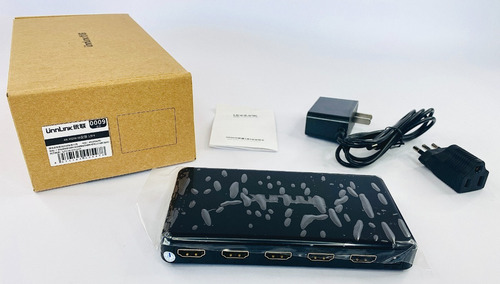 Imagen 6 de 9 de Splitter Hdmi 1x4 4k 4 Salidas + Cargador Vention Valleytech