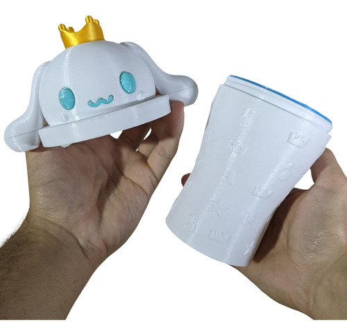 Vaso-sanrio Cinnamoroll-300ml-plastico-hello Kitty Blanco