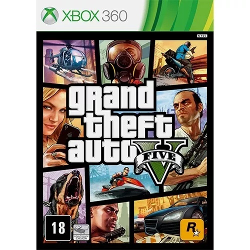 GTA V Xbox 360 original em mídia física leg em português.