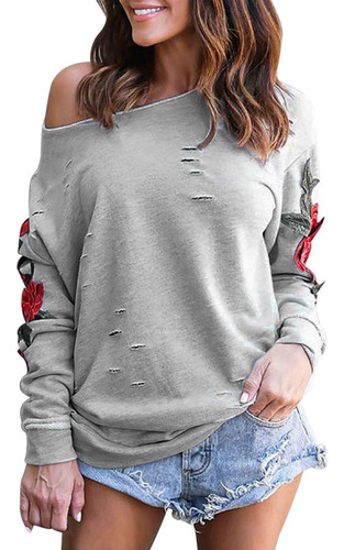 Sudadera Manga Larga Capucha Para Mujer