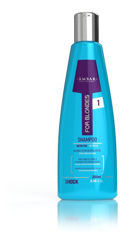 Shampoo Nutritivo Âmbar For Blondes 250 Ml