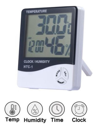 Relogio Digital Termometro Medidor Umidade Temperatura