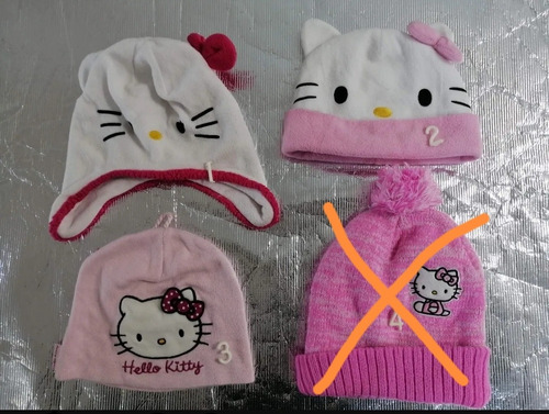 Gorro Hello Kitty Niñas Talla 4-10 Años Origi Sanrio 2 X200