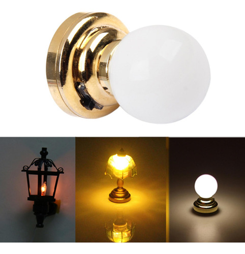 8 Piezas De Escala Casa De Muñecas Miniatura Led Lámpara