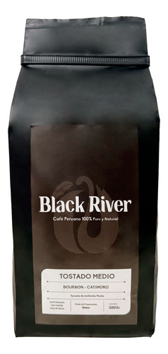 Café Black River 500gr Tostado Medio Molido Puro Orgánico