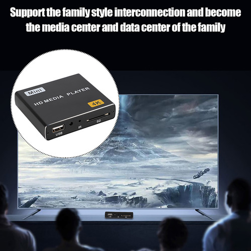 Reprodutor De Mídia Doméstico 4k Full Hd Digital Usb S Spdif