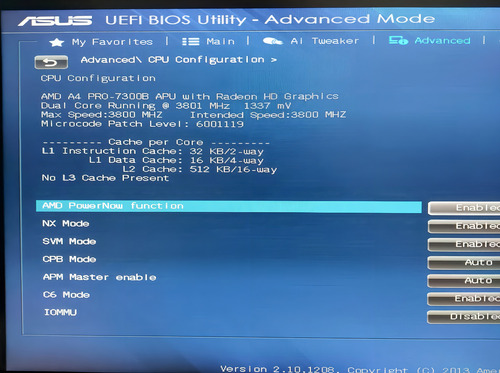Procesador Amd A4-7300 Serie 7300 Dual Core Max Turbo 4.0