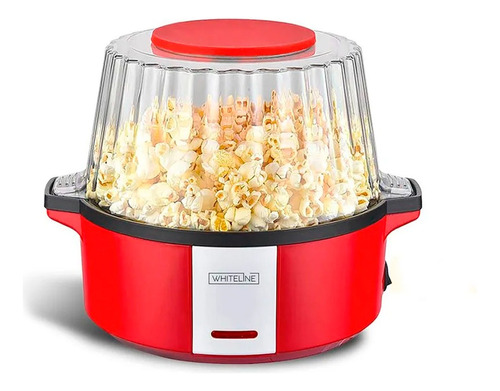 Máquina Para Pop Corn Maker Whiteline B015 Rojo