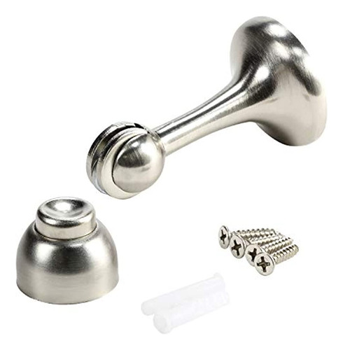 Rok Hardware Magnetic Door Stop Níquel Cepillado 3 Pulgadas 