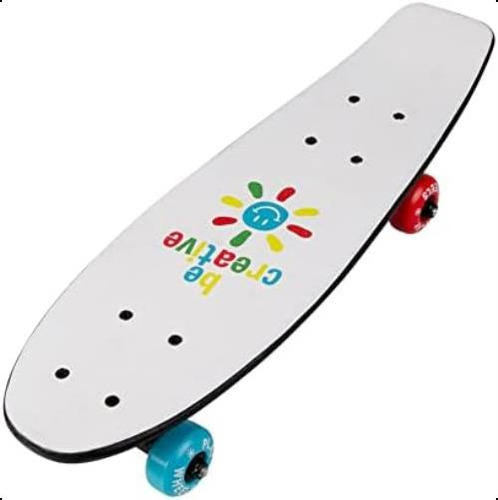 Combo De Monopatín Con Diseño Pizarra Y Casco Playwheels 21