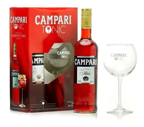 Aperitivo Campari 750ml + Copa - Berlin Bebidas