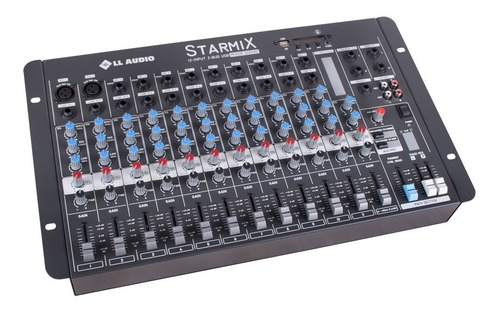 Mesa De Som Lláudio Starmix S1202dbt Com Bluetooth 12 Canais