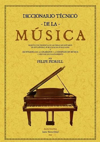 Libro Diccionario Tecnico De La Musica De Pedrell Felipelli