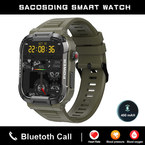 Militar Reloj Inteligente Para Hombres Ip68 Impermeable