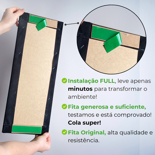 Monte Sua Cabeceira Em Modulos Estofados 60x20 De Colar Cor Suede Tabaco