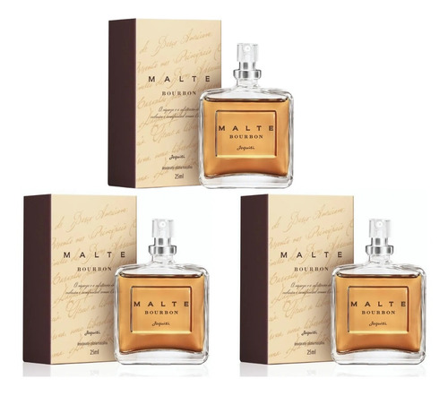 Deo Colônia Malte Bourbon 25ml (3 Uni) - Jequiti